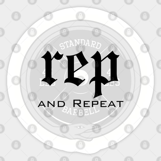 Rep and Repeat reputation Gym Swiftie Design Sticker by kuallidesigns